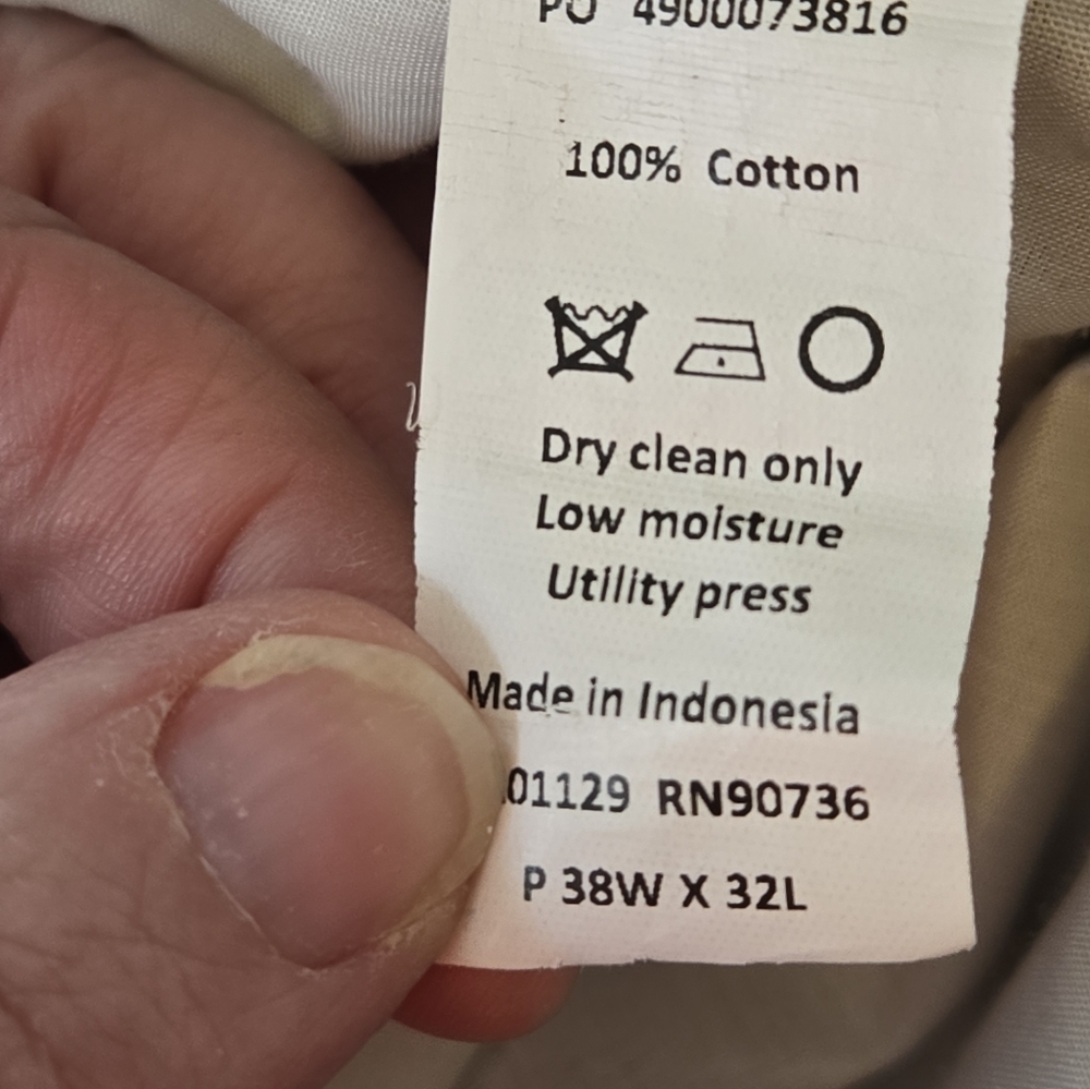 Lauren Ralph Lauren Black Corduroy Men's Pants - Picture 3 of 4